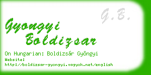 gyongyi boldizsar business card